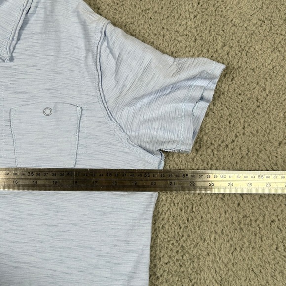 Diesel Mens L Light Blue Polo Shirt Cotton Casual Short Sleeve Top‎ - Picture 4 of 7